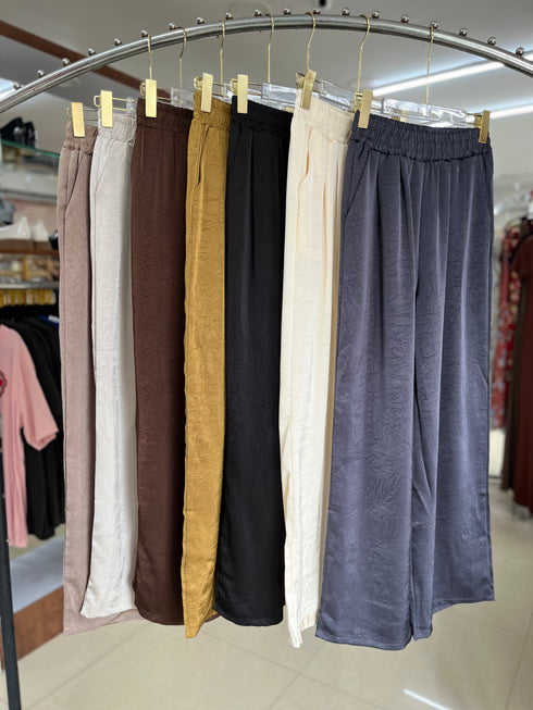 Casual Straight Cut Loose Trousers